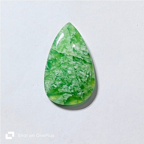 Pietra di giada nefrite giada verde naturale cabochon pietra preziosa sfusa 40 ct. ME-9136 - Foto 3 di 4