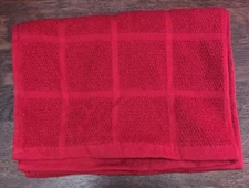 Everyday Ritz Red Square Hand Towel 28 in x 19 in