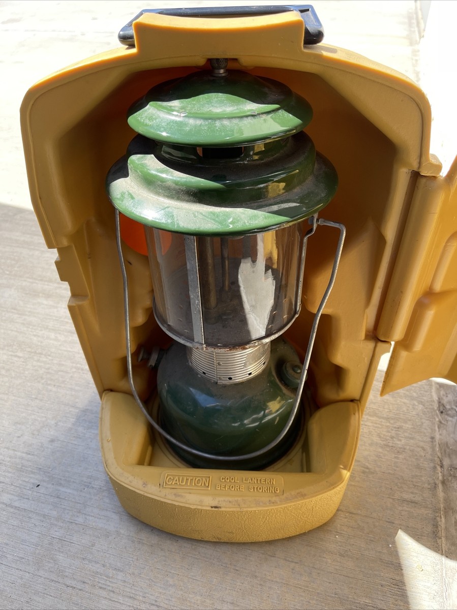 Coleman Yellow Clamshell Lantern Carry Storage Hard Case