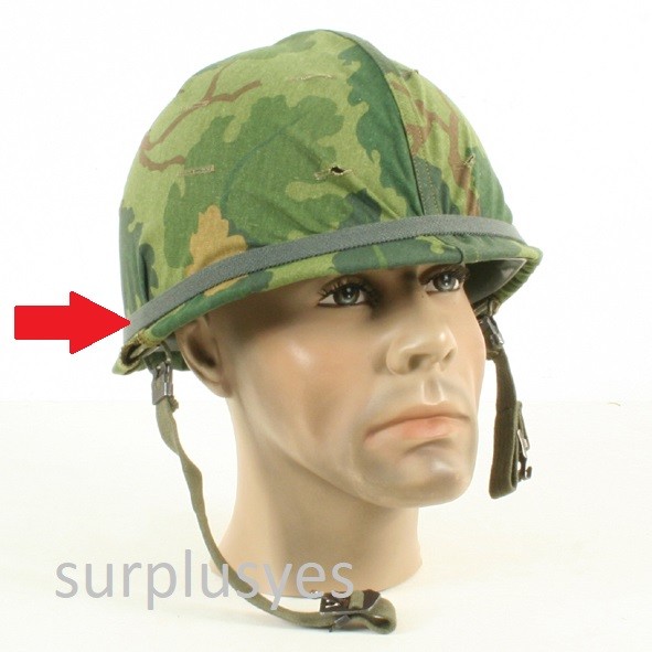 Helmet Army USMC Military Camou Elastic Band w Cat Eyes f M1 PASGT MICH