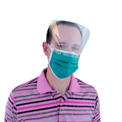 Reusable VESTEX Face Mask & Shield (12-Pack) | Dental, Medical, Hygiene PPE