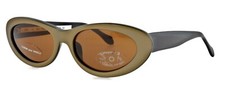 New Alain Mikli par Mikli MIK 7165 2143 Beige Black Cat Eye Sunglasses France