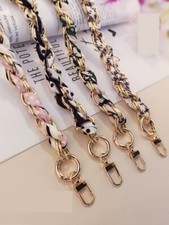 Hand Silk Scarf Chain Phone / Bag Strap with Clip Style 1