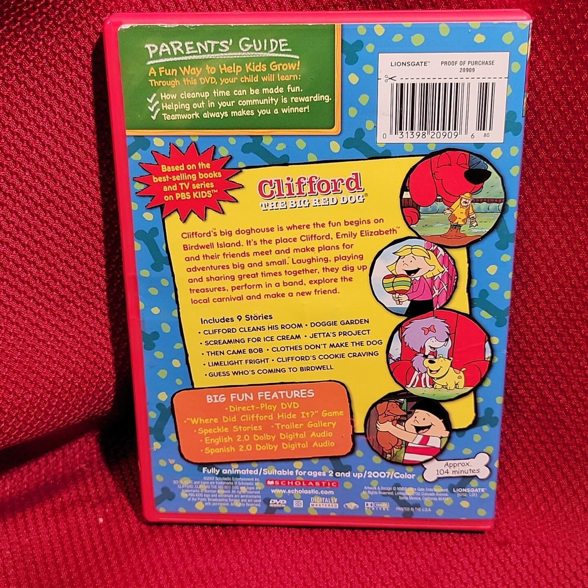 CLIFFORD THE BIG RED DOG Doghouse Adventure family movie dvd