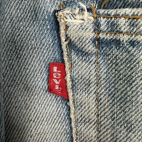 VTG Levi's 501 Selvedge Jeans Men 31x26 Blue Redline #6 Single Stitch Distressed - Imagen 18 de 21