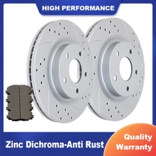 Front Brake Rotors Ceramic Pads For 2013-2017 Nissan Altima Rotor Pad Brakes Kit