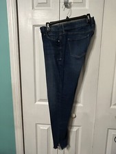 OLD NAVY Women's SUPER SKINNY Ankle Stretchy 5 Pocket Blue Denim Jeans Size 10