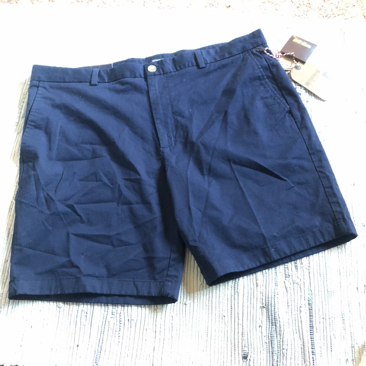british Khaki Shorts Mens 40 Casual Golf Navy Blue Pockets 100