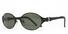 Jean Paul Gaultier JPG Vintage Sunglasses 56-5106 Black Black Lenses RARE