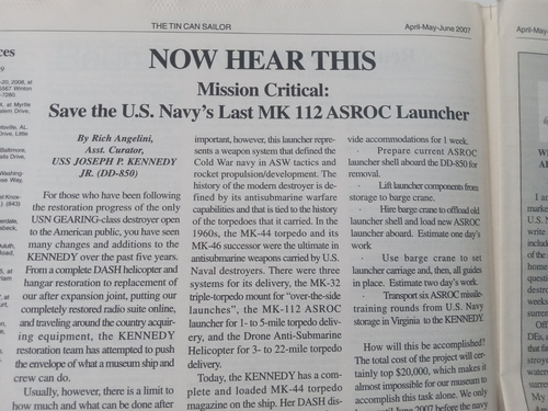 The TIN CAN SAILOR Newspaper 2007 Vol 31 No. 2 BATTLE OF THE KOMANDORSKI ISLANDS - Picture 20 of 24