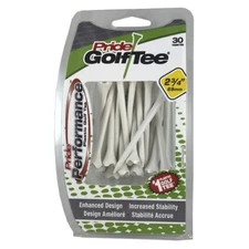 Pride Evolution Plastic Golf Tees - 2 3/4" - White - 4 Packs - 11830