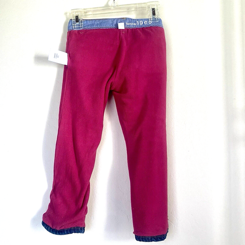 BABYGAP Girl's Denim Jeans Pink Fleece Lined Insulated Straight Leg Size 4 T - Picture 11 of 11