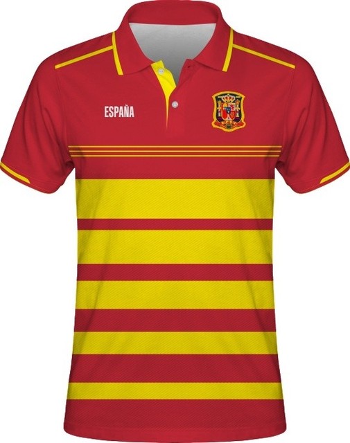 FIFA WORLD CUP 2022 Spain Football Soccer Polo T-Shirt RAMOS ISCO ASENSIO SILVA | eBay