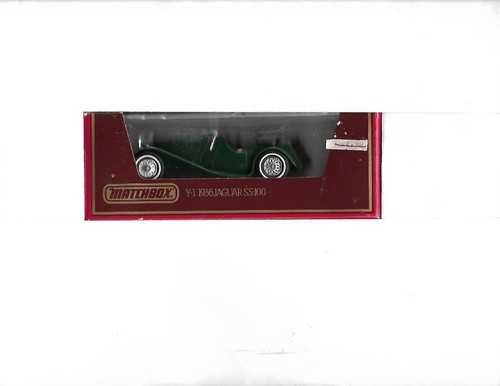 1984 Matchbox Models Of Yesteryear 1936 Jaguar SS100 Y1 Green Diecast - Picture 6 of 10