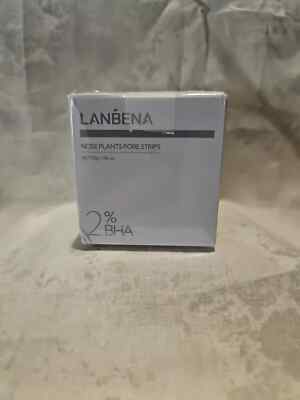 Lanbena Nose Plants Pore Strips 2% BHA 1.06 oz Exp 05/27 Sealed Box 2 pack