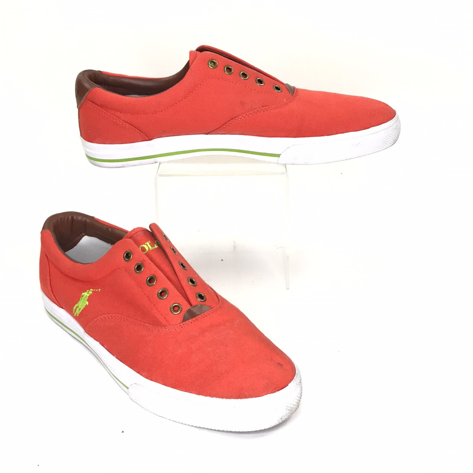 Vito Laceless Canvas Sneaker Orange 