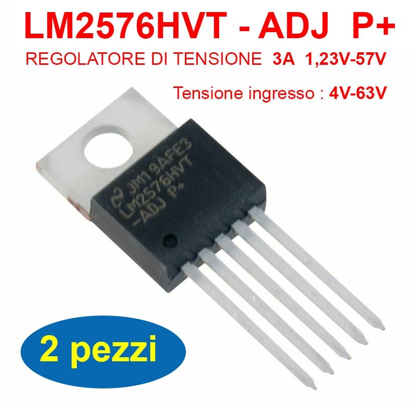 LM2576HVT-ADJ TO-220 REGOLATORE DI TENSIONE 3A Step-Down Voltage Regulator - Foto 10