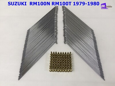 SUZUKI RM100N RM100T 1979-1980   FRONT +REAR   SPOKE GOLD 72Pcs.     *BI5081*