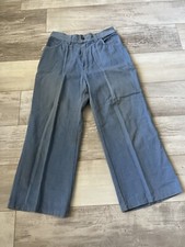 VTG Women's 70s Denim Bellbottoms 1970s Sz 14 Wide Leg Denim High Waist