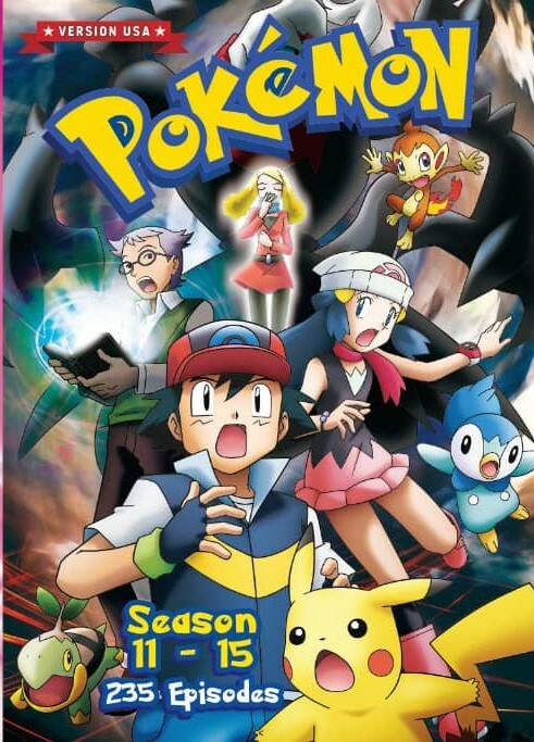 Pokemon Season 11+12+13+14+15 Full Series DVD with English Audio