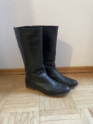 Schwarzer Winterstiefel/ Stiefel / Gr. 38