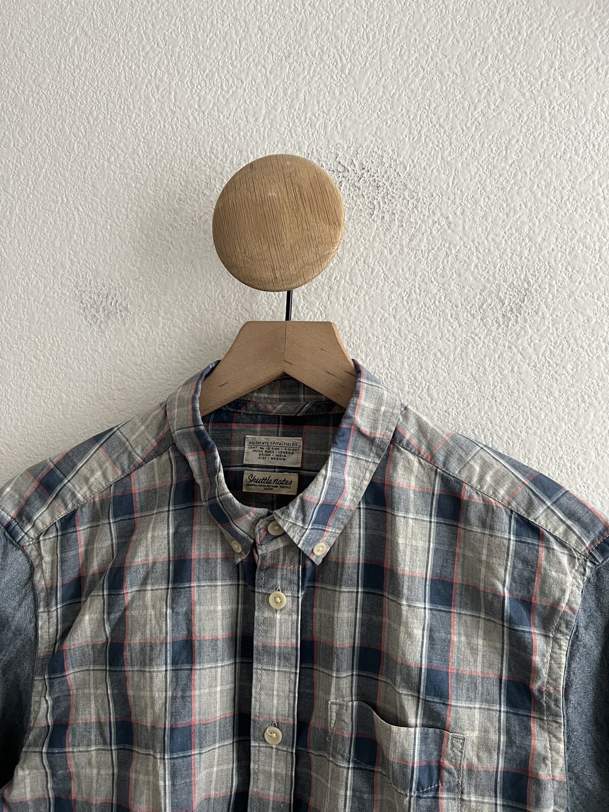 AllSaints x Shuttle Notes Button Down Shirt Size … - image 2