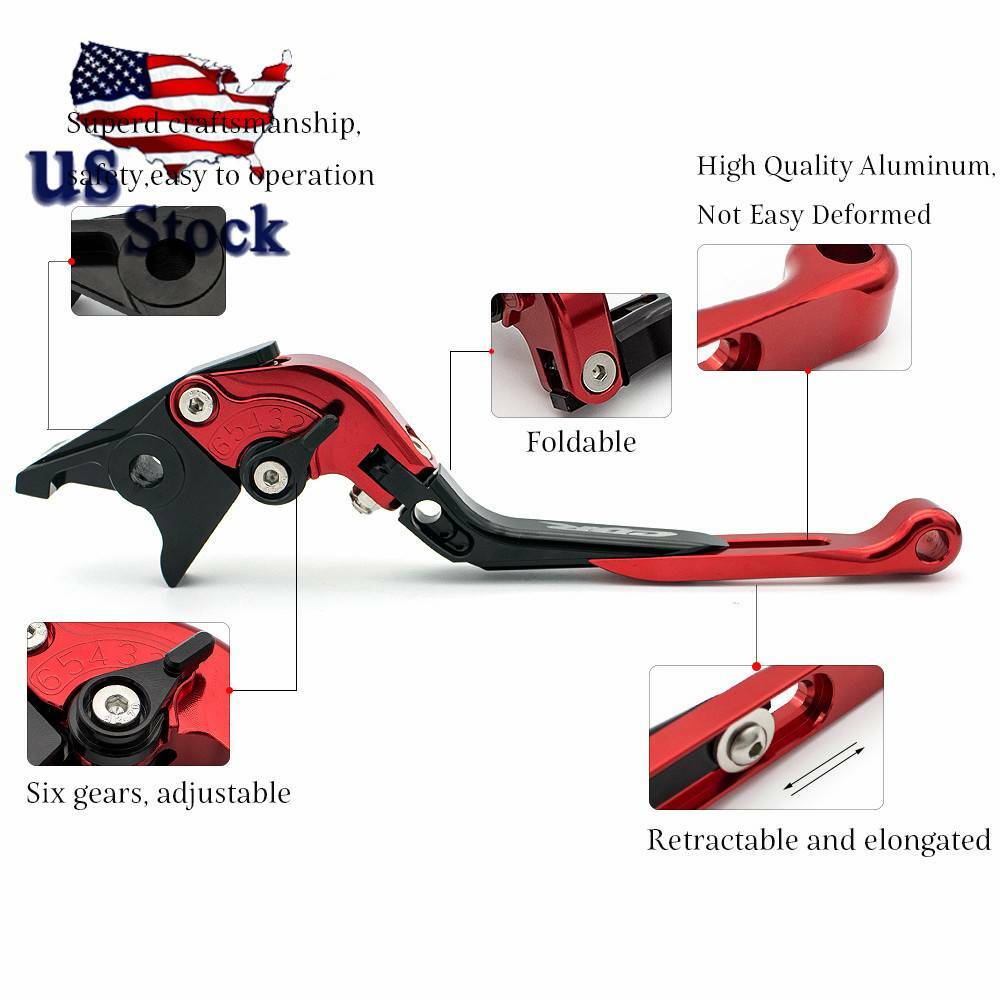 CNC Folding Extend Brake Clutch Levers For Honda CBR 600 F2 F3 F4 F4i...