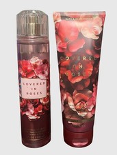 Bath  Body Works COVERED IN ROSES Fine Fragrance Mist  Body Cream Set NEW