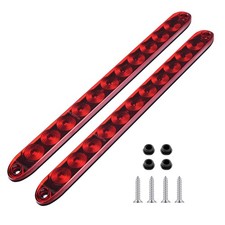11 LED Red Trailer Brake Tail Light, 2 Pack 16 LED Bar Stop Turn Signal T
