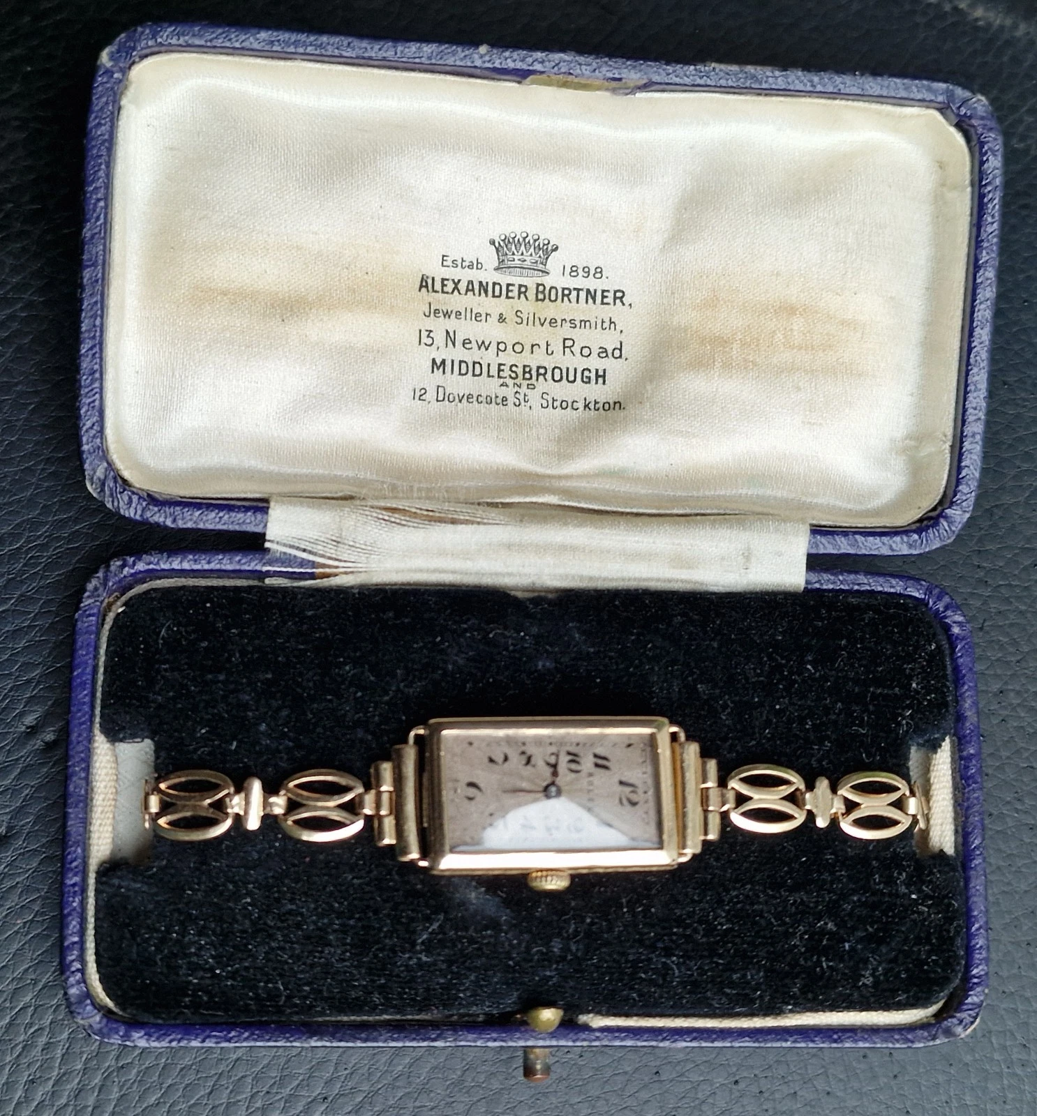 Rolex — Rolex Art Deco 9ct Gold Case Prima Square Tank Manual Watch. Circa 1926, Working