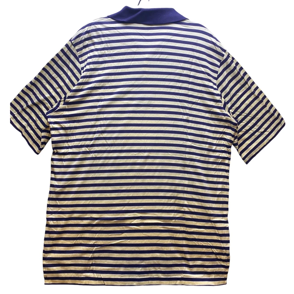Ralph Lauren Shirt Mens Large Polo Striped Preppy Academia Performance - Image 2 of 4