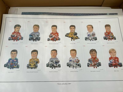 Großdruck ''Zwölf der Besten'' 1999 Formel 1 F1 Geschenk Present 