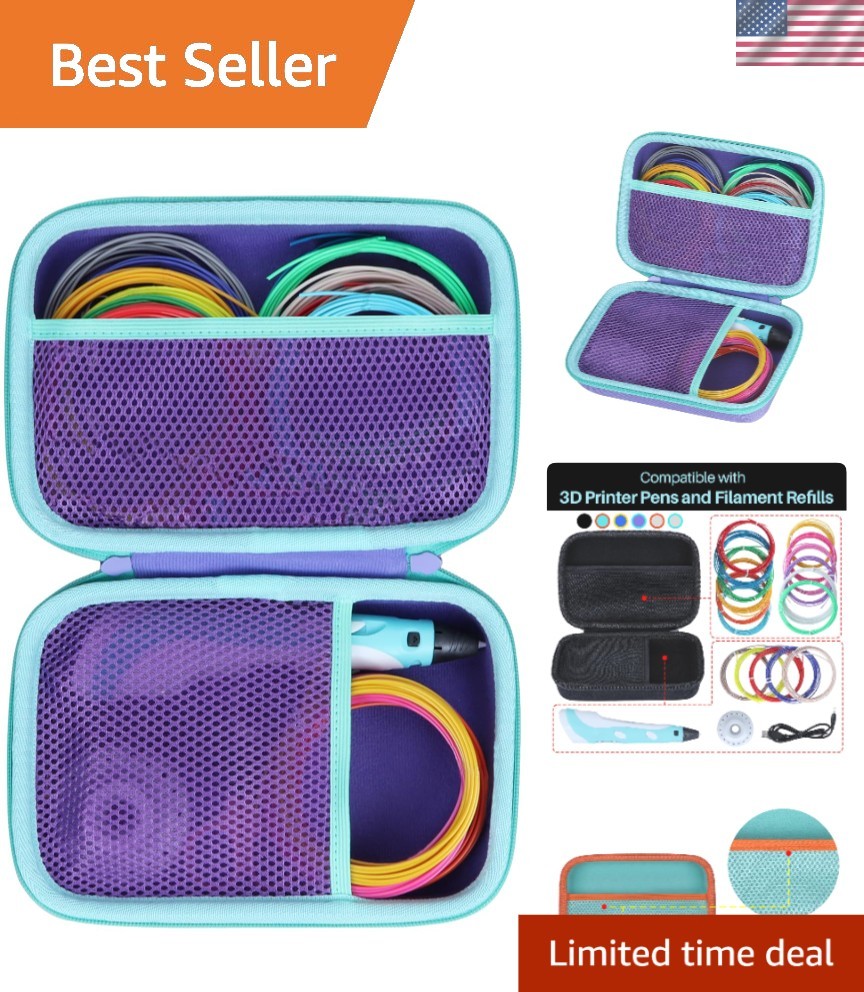 3D Printing Pen Case Hard Protective Carrying Storage Bag for SCRIB3D MYNT3D ...