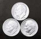 1946 P-D-S 10c SILVER Roosevelt Dimes, Year Set.   VF to AU?BU  (R186)