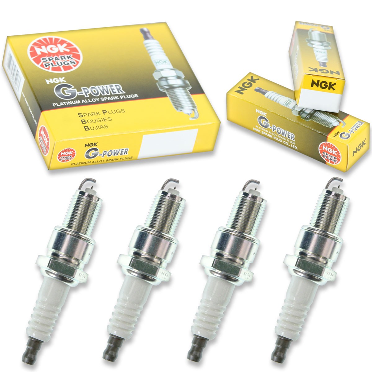 4 pcs NGK G-Power Spark Plugs for 1988-1991 Pontiac Optima 1.6L L4 - Engine ug