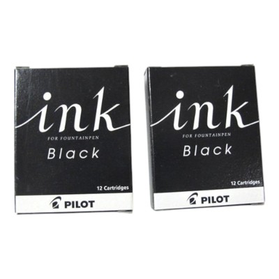 PILOT Fountain Pen Cartridge Ink IRF-12S-B Black 2 Boxes