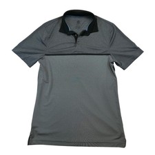 Champion Polo Shirt Gray Black M Performance Golf Activewear Mens Medium