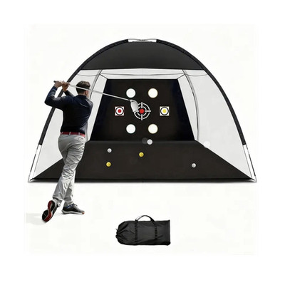 10ft x 7ft Golf Practice Net w/ Carry Bag, Indoor/Outdoor, Multiple Targets