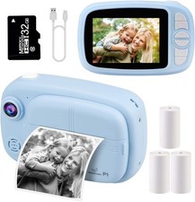 Instant Cam Sofortbildkamera Kinder Digitalkamera blauPartykamera