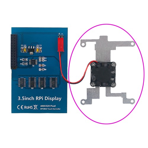 Uchwyt wentylatora chłodzącego Zestaw chłodnicy Akcesoria do Raspberry Pi 4B / 3B + - Zdjęcie 2 z 8