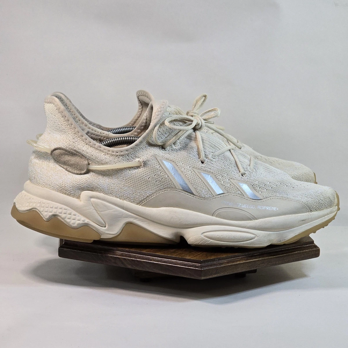 Adidas Ozweego Shoes Mens Size 10 White Cream Knit Adiprene Gum Sole Sneakers Amazon.com | adidas Ozweego KNT M Mens Shoes Size 7.5, Color  main image 3