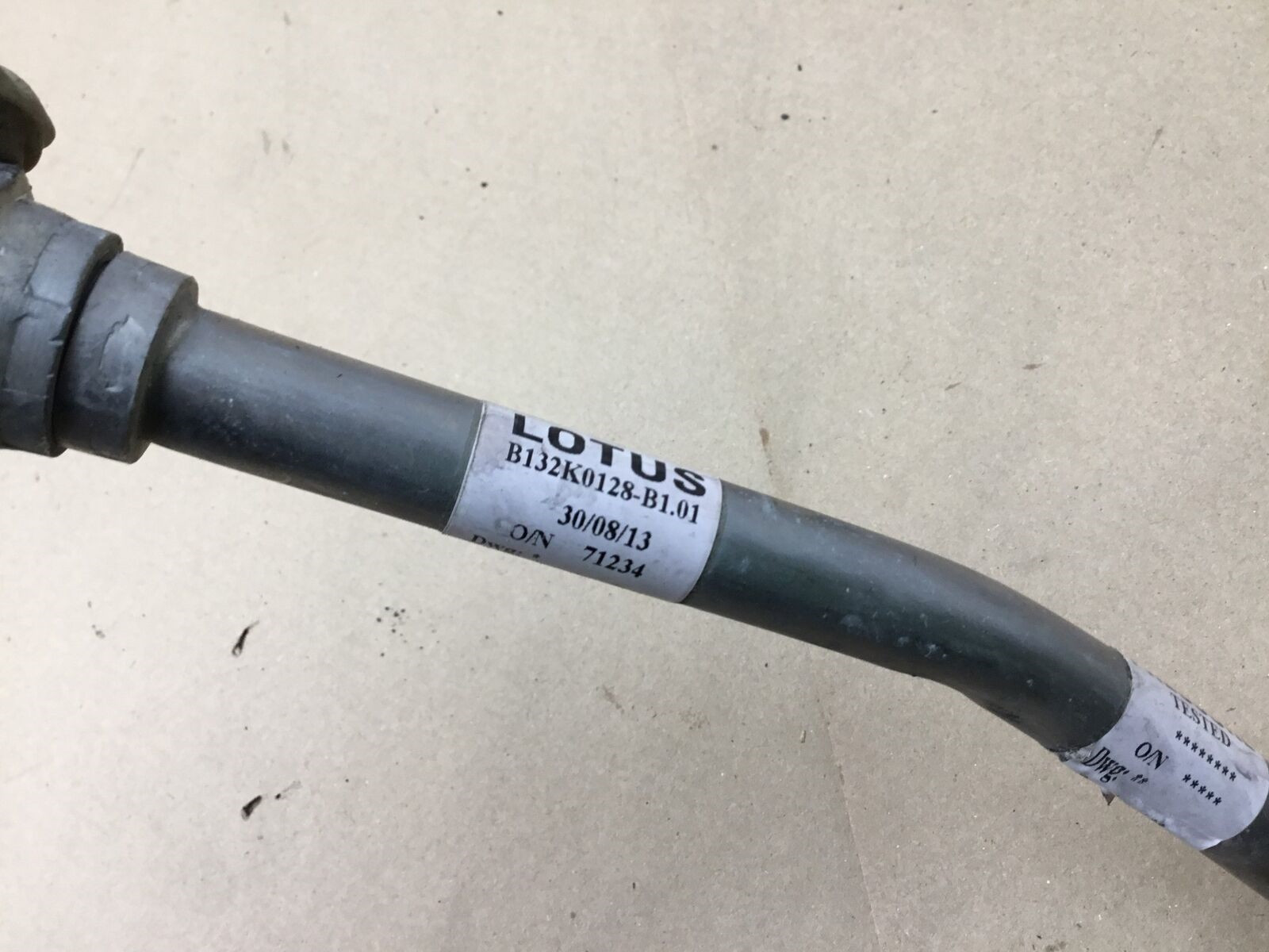 Lotus Evora S 2014 Oil Cooler Feed Pipe Line Hose Tube 10-14 ;:A