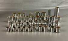 42 Craftsman Antique Vintage Assorted Socket Lot No Series Marking