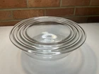 Vintage Set of 3 Pyrex Clear Glass Nesting Mixing Bowls #322 #323 #325