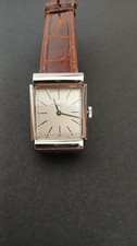 Vacheron Constantin Genève, rechteckige Uhr mit Henkeln "Cabochon" aus Stahl