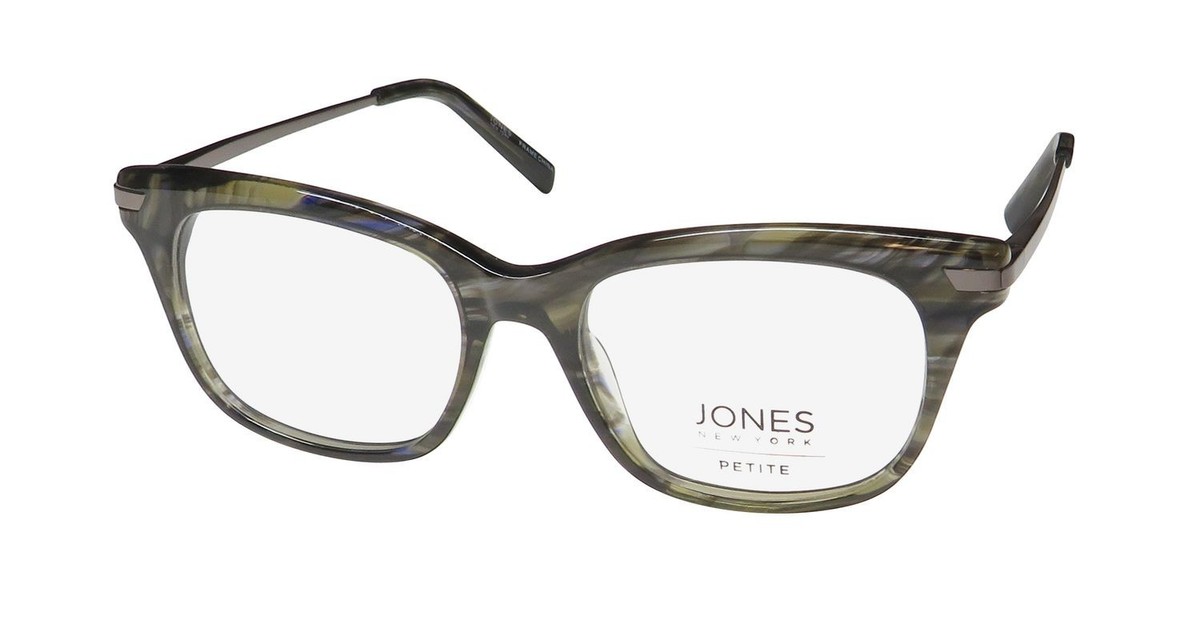 NEW JONES NEW YORK J233 PETITE EYEWEAR FULL-RIM WOMENS PLASTIC SMOKE GRAY
