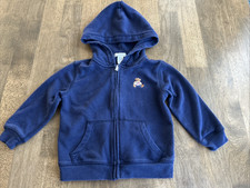 Ralph Lauren Full Zip Navy Bear Hoodie - Size 24 Months Flag Americana