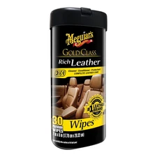 Meguiar's G10900 Gold Class 25-Wipes Leather Cleaner and Conditioner