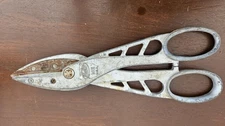 Malco M12  Straight Cutting Sheet Metal  12" Tin Snips  Aluminum Handles USA. A