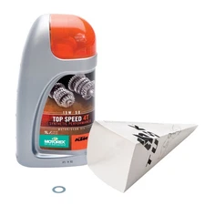 Tusk Transmission Oil Change Kit Motorex Top Speed 4T 15W-50 1560110055